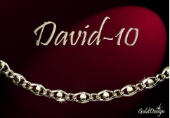 David 10 - náramek zlacený
